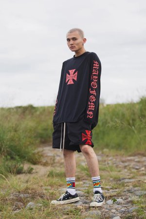 画像4: MAYO メイヨー IRON CROSS FIRE RASH GUARD（ラッシュガード）{-BFS}