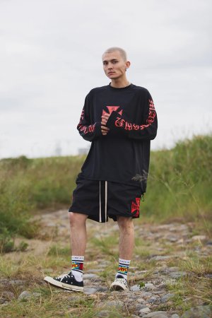 画像5: MAYO メイヨー IRON CROSS FIRE RASH GUARD（ラッシュガード）{-BFS}