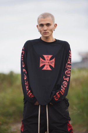 画像16: MAYO メイヨー IRON CROSS FIRE RASH GUARD（ラッシュガード）{-BFS}