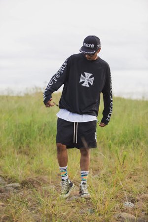 画像7: MAYO メイヨー IRON CROSS FIRE RASH GUARD（ラッシュガード）{-BFS}