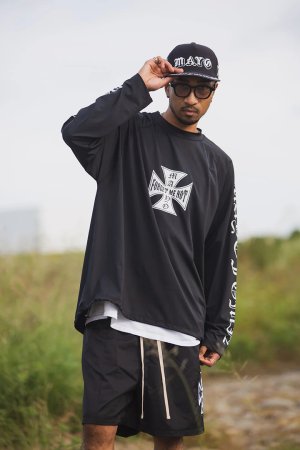 画像13: MAYO メイヨー IRON CROSS FIRE RASH GUARD（ラッシュガード）{-BFS}