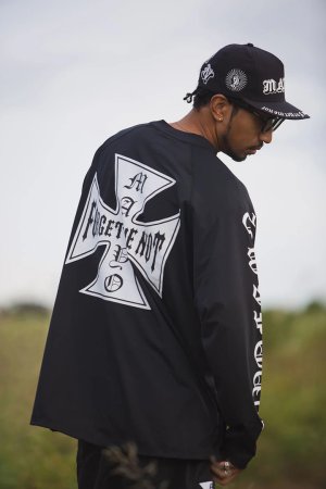 画像15: MAYO メイヨー IRON CROSS FIRE RASH GUARD（ラッシュガード）{-BFS}