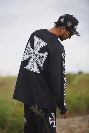 画像16: MAYO メイヨー IRON CROSS FIRE RASH GUARD（ラッシュガード）{-BFS}