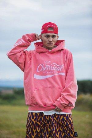 画像5: MAYO メイヨー ENJOY CHEMICAL EMBROIDERY HOODIE{-BFS}