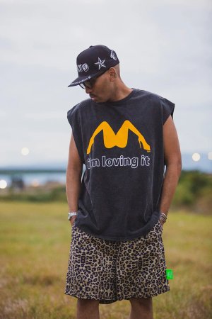 画像6: MAYO メイヨー ALL-OVER PATTERN EMBROIDERY 2WAY NYLON SHORTS{-BFS}