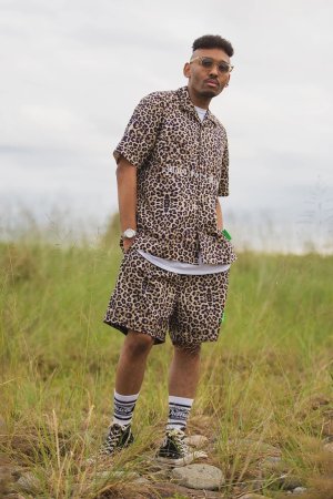 画像12: MAYO メイヨー ALL-OVER PATTERN EMBROIDERY 2WAY NYLON SHORTS{-BFS}