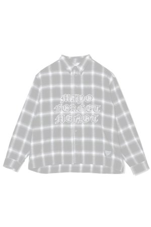 画像1: MAYO メイヨー FRONT LOGO EMBROIDERY CHECK SHIRT{-BFS}