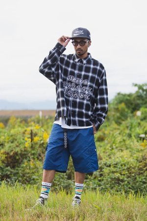 画像4: MAYO メイヨー FRONT LOGO EMBROIDERY CHECK SHIRT{-BFS}