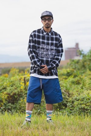 画像5: MAYO メイヨー FRONT LOGO EMBROIDERY CHECK SHIRT{-BFS}