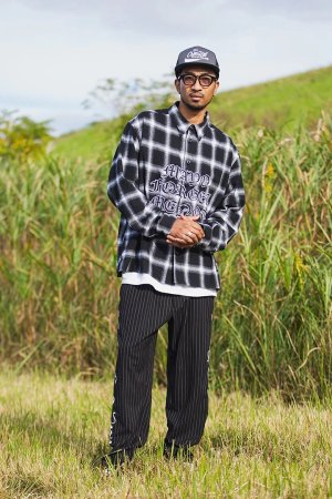 画像11: MAYO メイヨー FRONT LOGO EMBROIDERY CHECK SHIRT{-BFS}