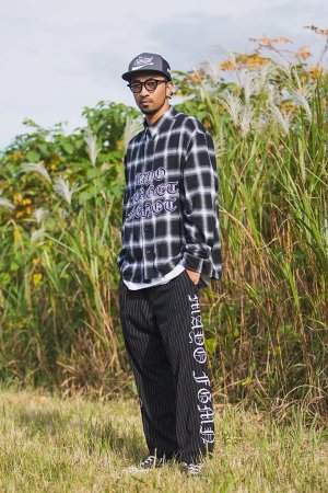 画像13: MAYO メイヨー FRONT LOGO EMBROIDERY CHECK SHIRT{-BFS}