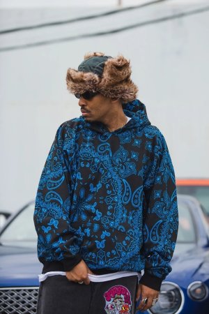 画像9: MAYO メイヨー PAISLEY PATTERN PRINT HOODIE{-BFA}