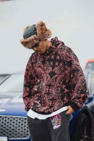 画像5: MAYO メイヨー PAISLEY PATTERN PRINT HOODIE{-BFA}
