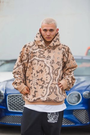 画像4: MAYO メイヨー PAISLEY PATTERN PRINT HOODIE{-BFA}