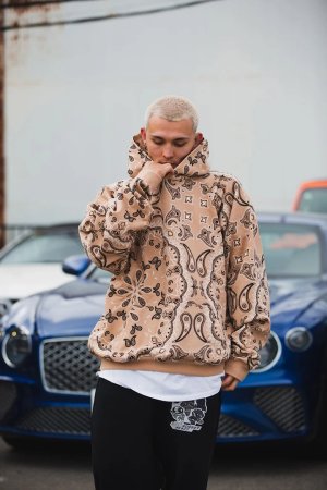 画像6: MAYO メイヨー PAISLEY PATTERN PRINT HOODIE{-BFA}