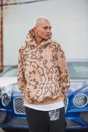 画像7: MAYO メイヨー PAISLEY PATTERN PRINT HOODIE{-BFA}