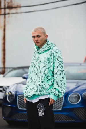 画像6: MAYO メイヨー PAISLEY PATTERN PRINT HOODIE{-BFA}
