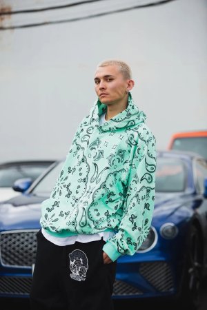 画像7: MAYO メイヨー PAISLEY PATTERN PRINT HOODIE{-BFA}