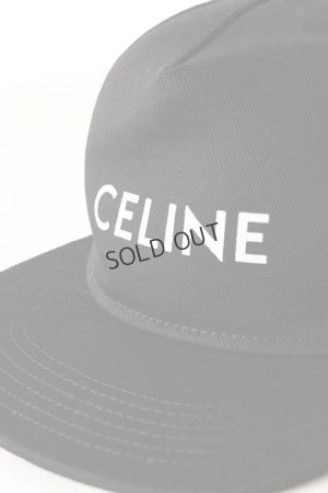 画像5: {SOLD}CELINE セリーヌ Logo-Print Cotton-Twill Baseball Cap{126N 2AUU1 01BC-BAS}