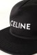 画像5: {SOLD}CELINE セリーヌ Logo-Print Cotton-Twill Baseball Cap{126N 2AUU1 01BC-BAS} (5)