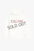 {SOLD}CELINE｜セリーヌ ラインストーン入り フーディー / コットンフリース{670Q 2Y88B 01AG-BCA}