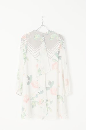 画像4: 【 50%OFF セール36,300円→18,150円】 AULA アウラ FLOWER PANEL PRINT ONE-PIECE{-AGS}
