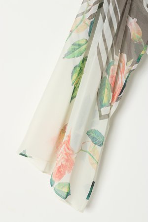 画像3: AULA アウラ FLOWER PANEL PRINT BLOUSE{-AGS}