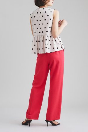 画像3: 【 40%OFF セール26,400円→15,840円】 グレースコンチネンタル｜GRACE CONTINENTAL ダイアグラム DIAGRAM イージーカラーパンツ{0322311143-04PNK-BBA}