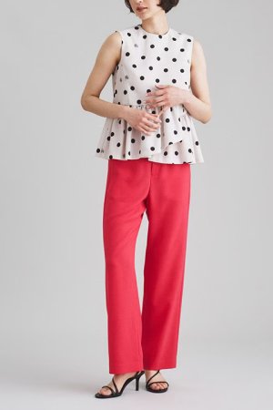 画像2: 【 40%OFF セール26,400円→15,840円】 グレースコンチネンタル｜GRACE CONTINENTAL ダイアグラム DIAGRAM イージーカラーパンツ{0322311143-04PNK-BBA}
