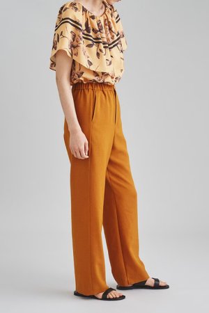 画像3: 【 40%OFF セール26,400円→15,840円】 グレースコンチネンタル｜GRACE CONTINENTAL ダイアグラム DIAGRAM イージーカラーパンツ{0322311143-11YEL-BBA}