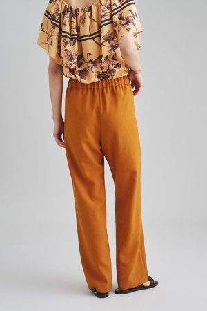 画像4: 【 40%OFF セール26,400円→15,840円】 グレースコンチネンタル｜GRACE CONTINENTAL ダイアグラム DIAGRAM イージーカラーパンツ{0322311143-11YEL-BBA}