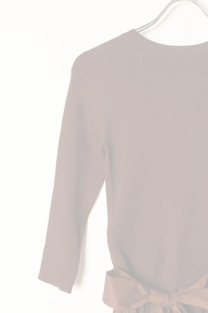 画像3:   グレースコンチネンタル｜GRACE CONTINENTAL ダイアグラム DIAGRAM バックパールニットワンピース {0322339117-21BRW-BBA}