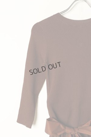画像3: {SOLD}グレースコンチネンタル｜GRACE CONTINENTAL ダイアグラム DIAGRAM バックパールニットワンピース {0322339117-21BRW-BBA}