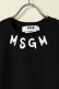 画像2: 【 30%OFF セール｜25,300円→17,710円】 MSGM エムエスジーエム ブラッシュストローク ロゴTシャツ{-BCS} (2)