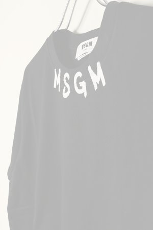 画像3:  {SOLD} MSGM エムエスジーエム ブラッシュストローク ロゴTシャツ{-BCS}