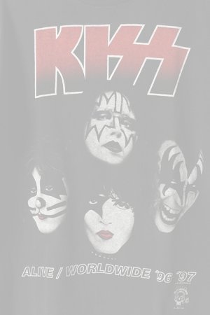 画像3:  {SOLD} Vintage KISS ALIVE WORLD1WIDE '96 - '97 TEE ALLSPORT{-BAA}