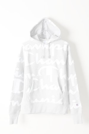 画像1:   Champion チャンピオン REVEASE WEAVE PULLOVER HOOD ALL OVER PRINT{-AIS}