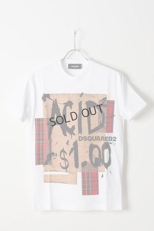 画像1: {SOLD}DSQUARED ディースクエアード S/S TEE{3D2S74GD0478-WHT-AIS}