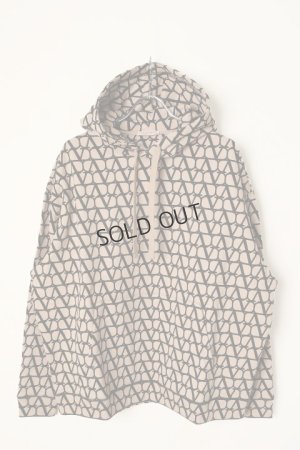 画像1: {SOLD}Valentino ヴァレンティノ トワル イコノグラフ プリント フード付き コットン スウェットシャツ{-BCA}