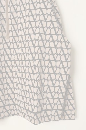 画像3:   Valentino ヴァレンティノ トワル イコノグラフ プリント フード付き コットン スウェットシャツ {-BCA}  :3V3MF25R9KD-MYL 