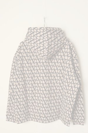 画像5:   Valentino ヴァレンティノ トワル イコノグラフ プリント フード付き コットン スウェットシャツ {-BCA}  :3V3MF25R9KD-MYL 