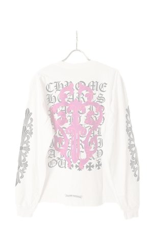 画像1:   CHROME HEARTS クロムハーツ ロングスリーブTシャツ {-BCS}  :408129112-752-WHT 