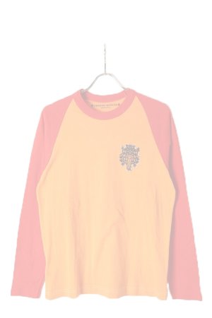画像1:   CHROME HEARTS クロムハーツ ラグランロングスリーブTシャツ {-BCS}  :408198101-749-ORG-L 