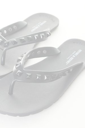 画像5:   HENRY&HENRY｜ヘンリーアンドヘンリー FRIPPER PYRAMID スタッズビーチサンダル{-AIS}