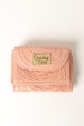 【 40%OFF セール｜29,700円→17,820円】 グレースコンチネンタル｜GRACE CONTINENTAL カービングトライブス CARVING TRIBES Small wallet{0422387603-04PNK-BBA}
