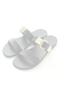   GIUSEPPE ZANOTTI ジュゼッペザノッティ GZM FLAT SANDAL ZAK 10{81.0042BI010010-999-AHS}