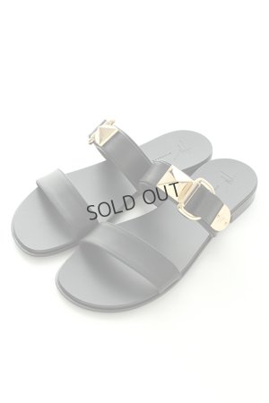 画像1: {SOLD}GIUSEPPE ZANOTTI ジュゼッペザノッティ GZM FLAT SANDAL ZAK 10{81.0042BI010010-999-AHS}