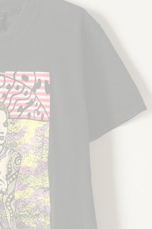 画像4:  {SOLD} Vintage RED HOT CHILI PEPPERS TATTOO KOZIK GIRL TEE BLACK GIANT{-BAA}