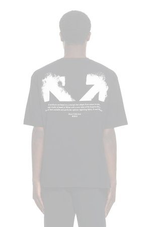 画像1:   Off-white オフホワイト Half Arrow Skate T-shirt{44MAA120S26J008001-BFS}