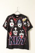 Vintage KISS 1992 AOP MEMBER FACE TEE HANES{-BAA}